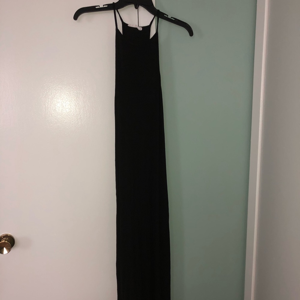 Boutique Black Highneck Maxi Dress Sz L